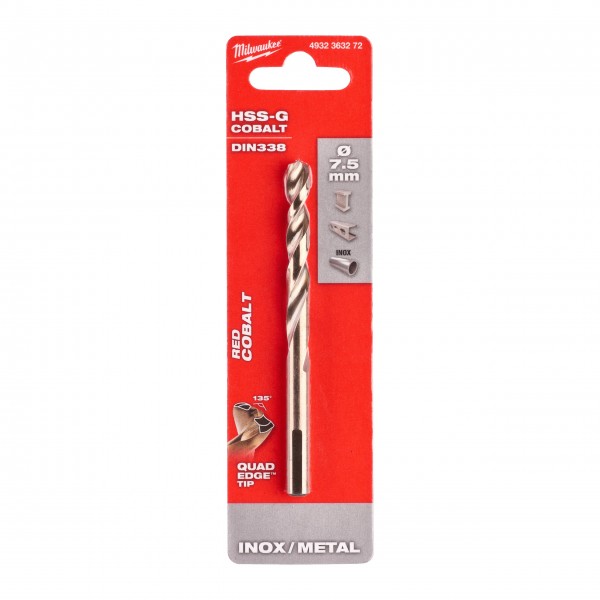 Wiertło do metalu HSS-G CO 7,5 mm (5...