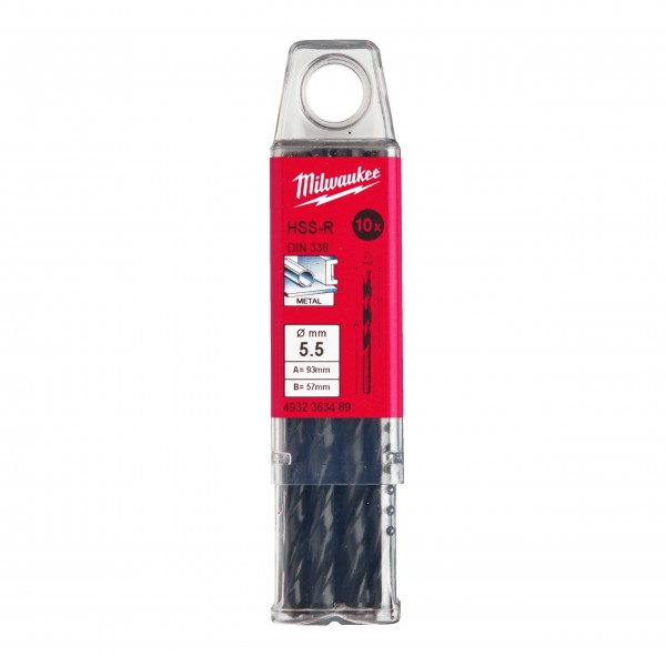 Wiertło HSS-R 5,5 mm (10 szt.)