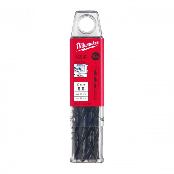 Wiertło HSS-R 6,0 mm (10 szt.)