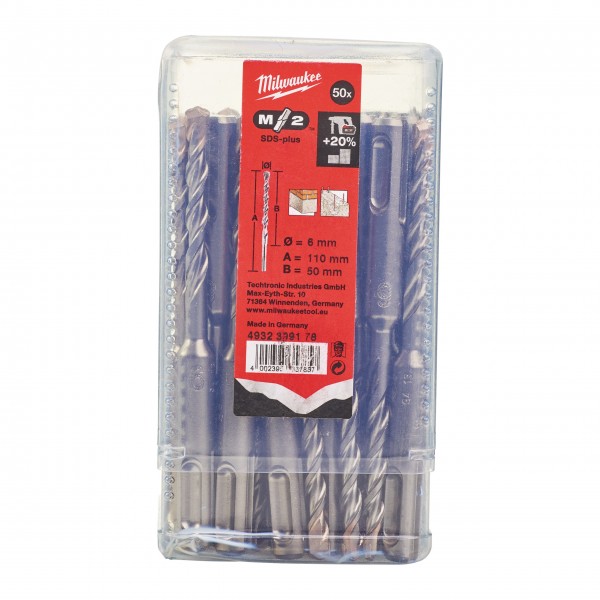 Wiertło udarowe SDS Plus 6 x 50/110... Wiertło udarowe SDS Plus 6 x 50/110...