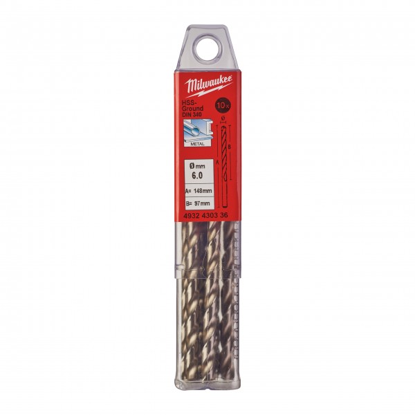 Wiertło do metalu 6,0/91/139 mm (10...