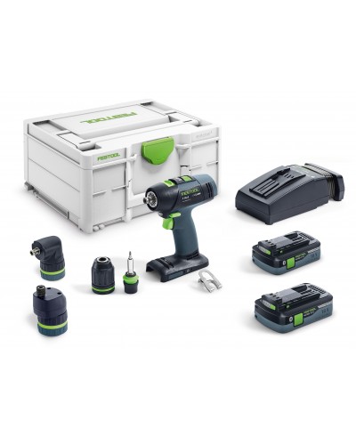 Festool Akumulatorowa wiertarko-wkrętarka T 18+3 HPC 4,0 I-Set