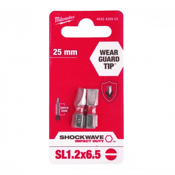 Bit ShockwaveSL1,2x6,5 25mm-2szt.