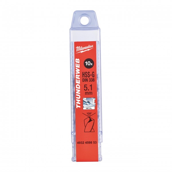 Wiertło HSS-G Thunderweb 5.1 - 10 szt. Wiertło HSS-G Thunderweb 5.1 - 10 szt.