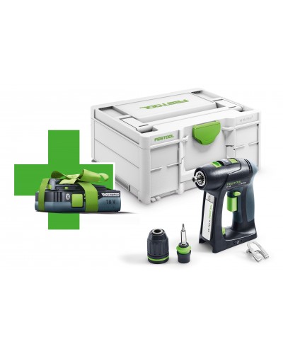 Festool Akumulatorowa wiertarko-wkrętarka C 18-Basic-4,0