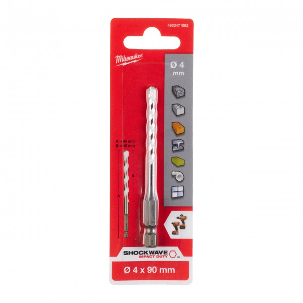 Wiertło uniwersalne 4x90 mm