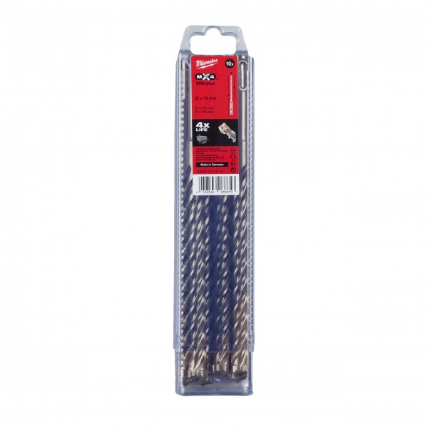 Wiertła SDS Plus MX4 14/150/210 mm -... Wiertła SDS Plus MX4 14/150/210 mm -...