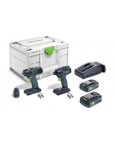 Festool Zestaw wiertarki i zakrętarki TID 18 HPC 4,0 I-Set T18