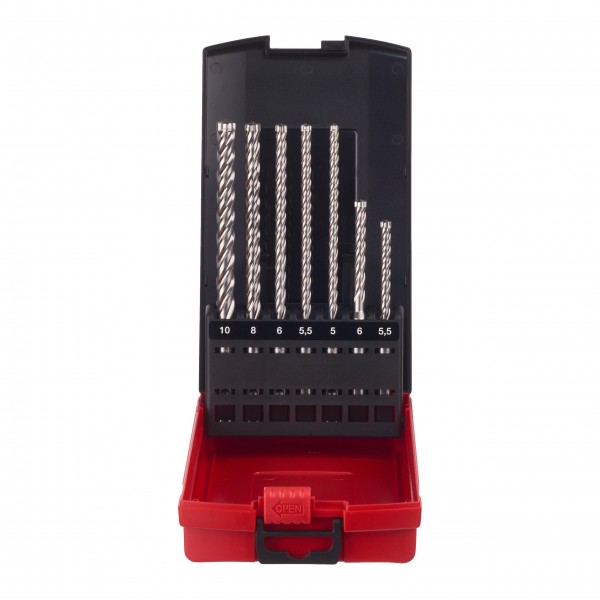 Zestaw wierteł SDS Plus MX4 - 7szt Zestaw wierteł SDS Plus MX4 - 7szt