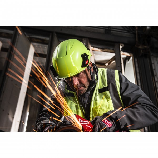 Hełm ochronny czerwony wentylowany...