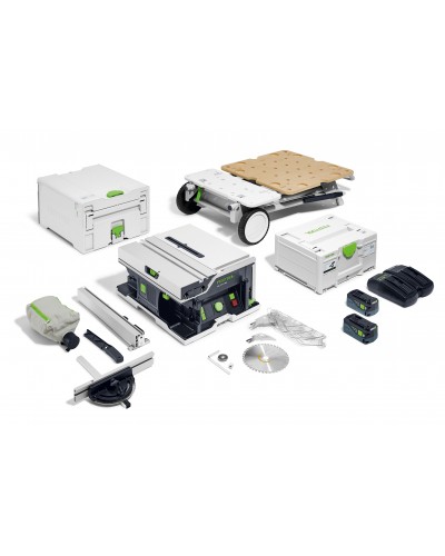 Festool Akumulatorowa stołowa pilarka tarczowa CSC SYS 50 EBI-Set