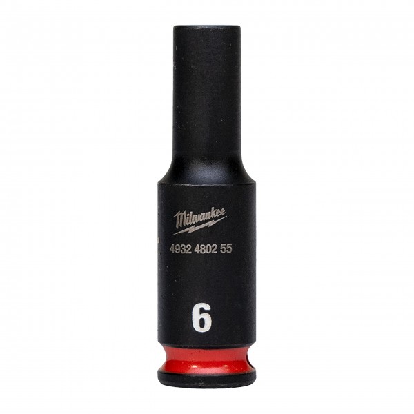 Nasadka udarowa długa SHW 1/4" 6 mm, Hex