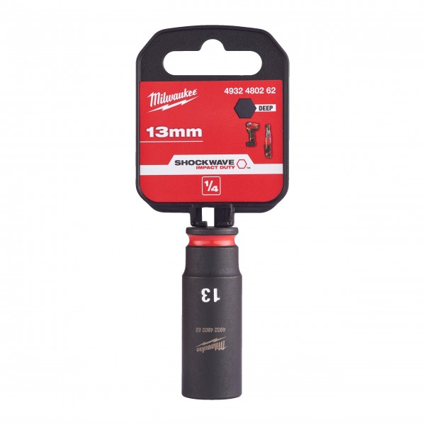 Nasadka udarowa długa SHW 1/4" 13 mm,...