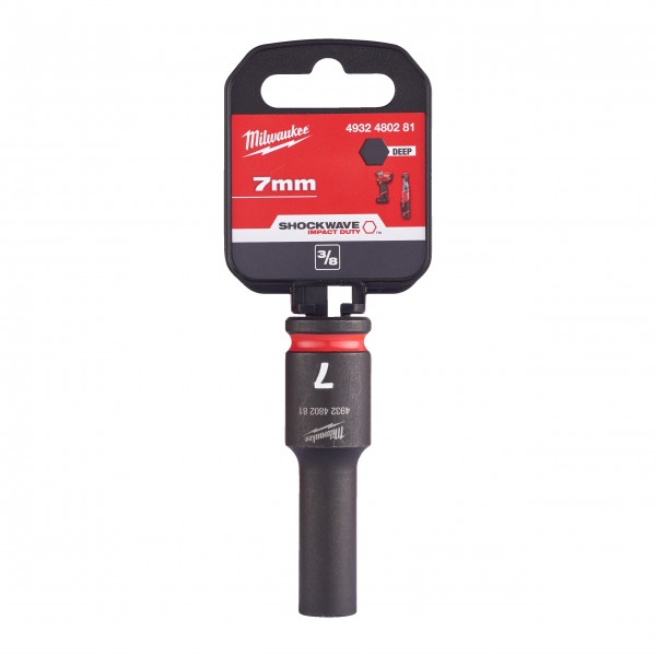Nasadka udarowa długa SHW 3/8" 7 mm Hex