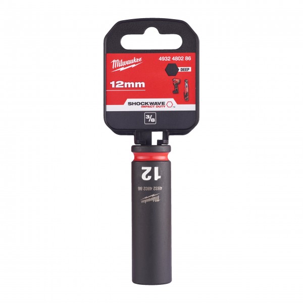 Nasadka udarowa długa SHW 3/8" 12 mm Hex