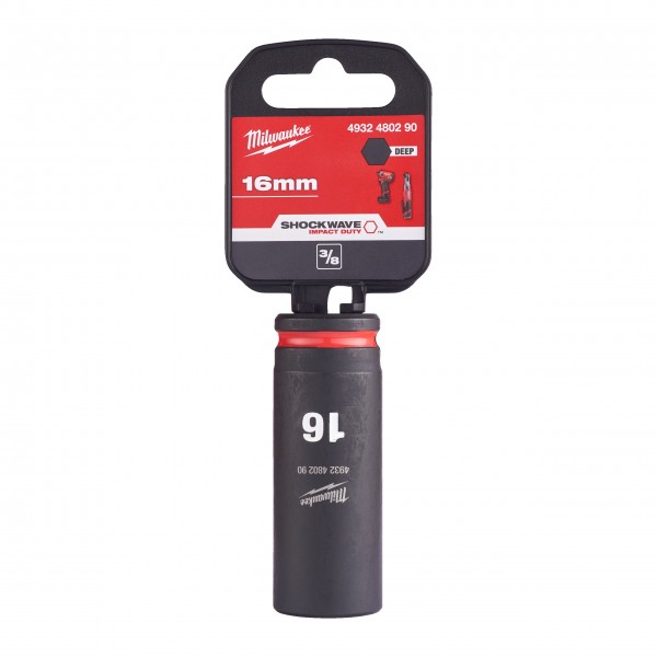 Nasadka udarowa długa SHW 3/8" 16 mm Hex