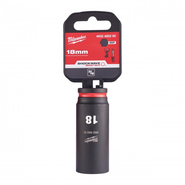 Nasadka udarowa długa SHW 3/8" 18 mm Hex