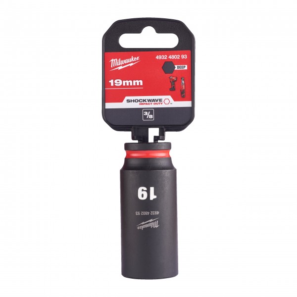 Nasadka udarowa długa SHW 3/8" 19 mm Hex