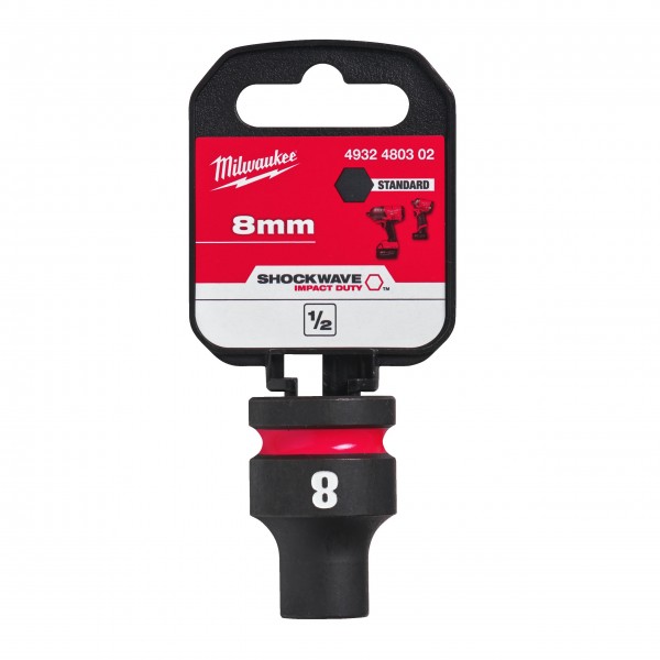 Nasadka udarowa HEX 1/2" krótka 8 mm
