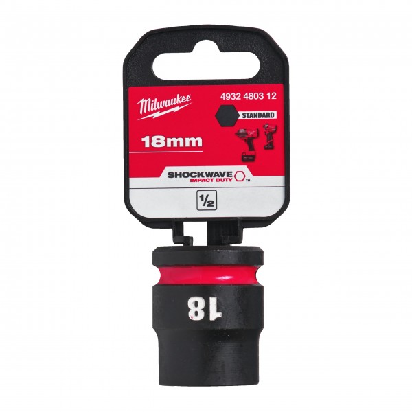 Nasadka udarowa HEX 1/2" krótka 18 mm