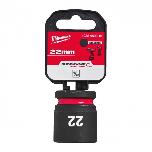 Nasadka udarowa HEX 1/2" krótka 22 mm