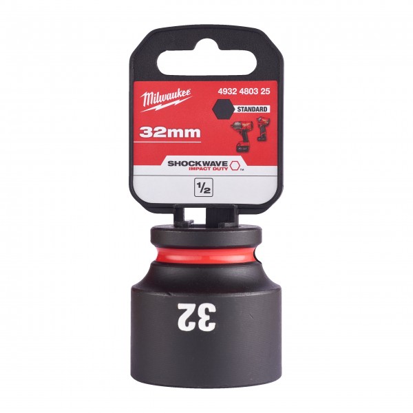 Nasadka udarowa HEX 1/2" krótka 32 mm