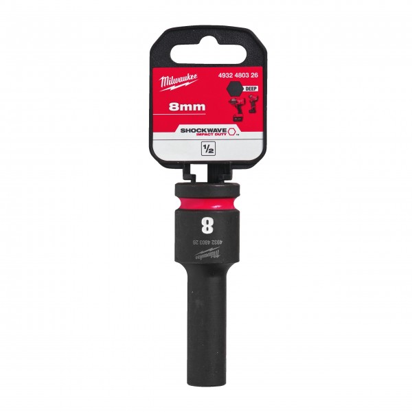 Nasadka udarowa HEX 1/2" długa 8 mm