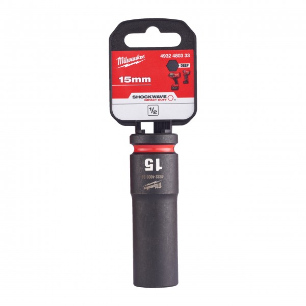 Nasadka udarowa HEX 1/2" długa 15 mm