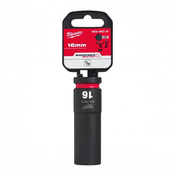 Nasadka udarowa HEX 1/2" długa 16 mm