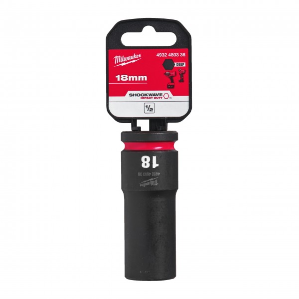 Nasadka udarowa HEX 1/2" długa 18 mm