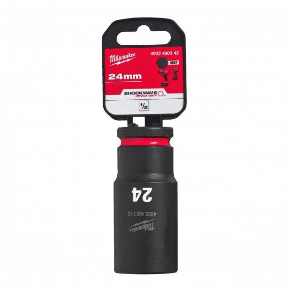 Nasadka udarowa HEX 1/2" długa 24 mm