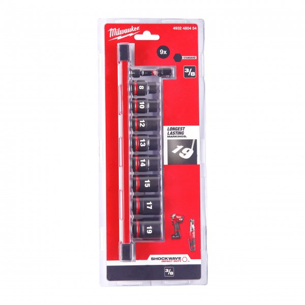 Zestaw nasadek udarowych SHW 3/8" Hex...