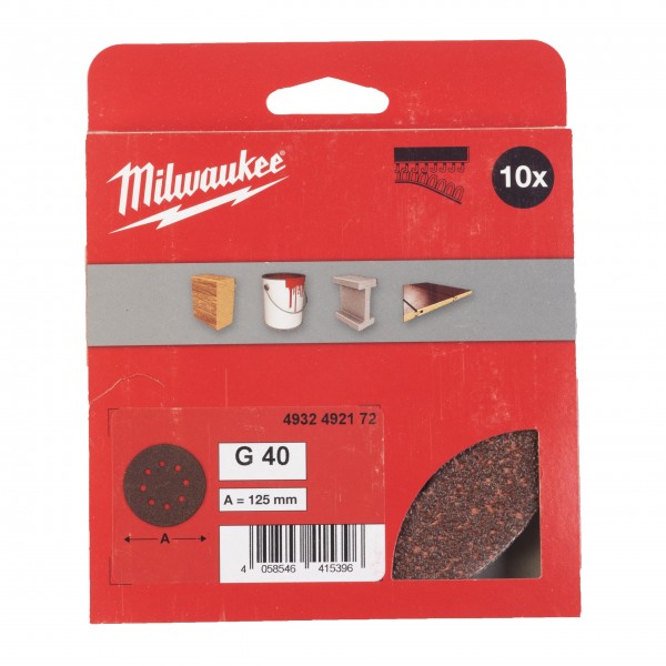 Papier ścierny Ø125/8 otworów G40 -... Papier ścierny Ø125/8 otworów G40 -...