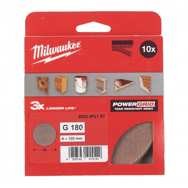 Siatka ścierna POWERGRID Ø125 G180 -...