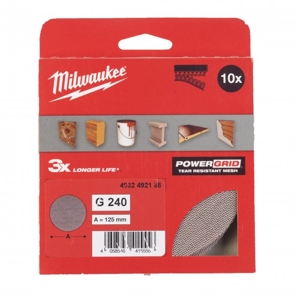 Siatka ścierna POWERGRID Ø125 G240 -...
