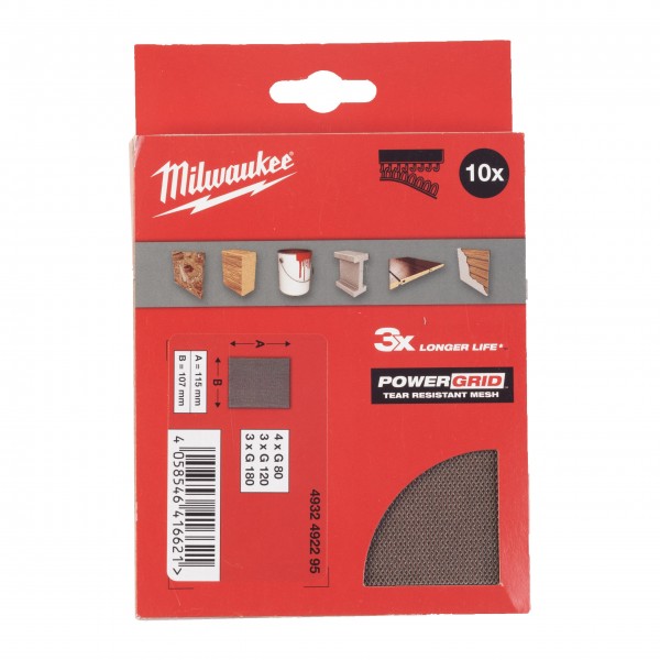 Zestaw siatek ściernych 115 x 107 mm...