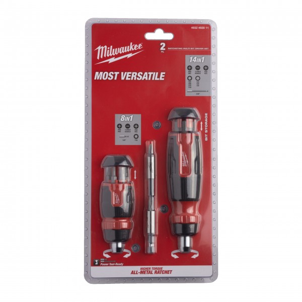 2 wkrętaki: kompaktowy z grzechotką...