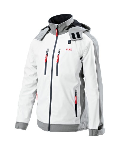 Kurtka typu softshell z podgrzewaniem akumulatorowym-TJ White 10.8/18.0 L Lady