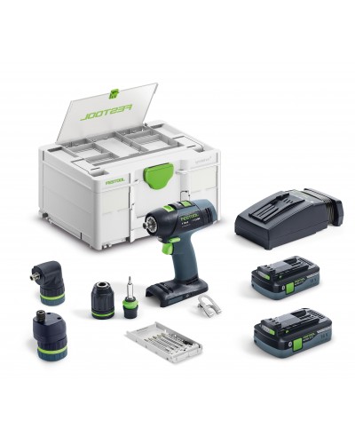 Festool Akumulatorowa wiertarko-wkrętarka T 18+3 HPC 4,0 I-Set