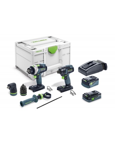 Festool Zestaw wiertarki i zakrętarki TID 18 5,0/4,0-Set TPC 18/4