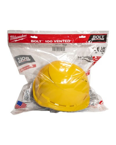 Hełm żółty wentylowany BOLT100 2