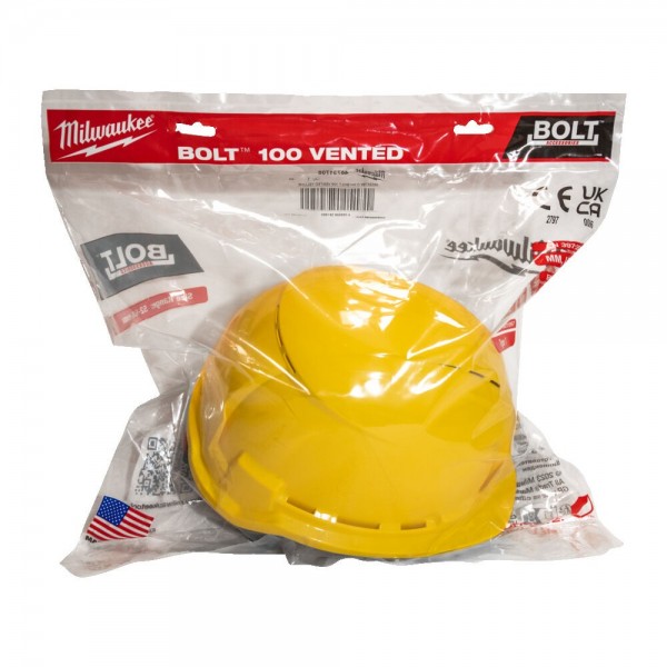 Hełm żółty wentylowany BOLT100