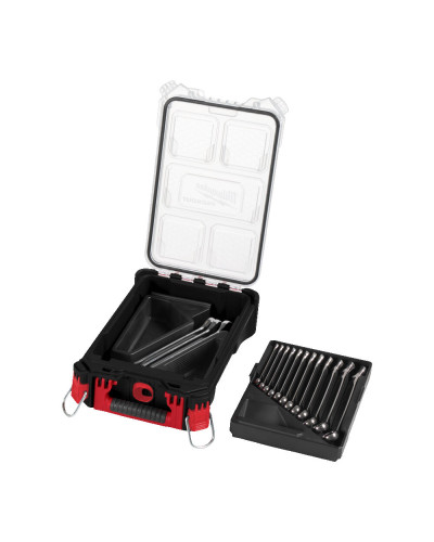 Zestaw kluczy płasko-oczkowych w PACKOUT - 15szt
